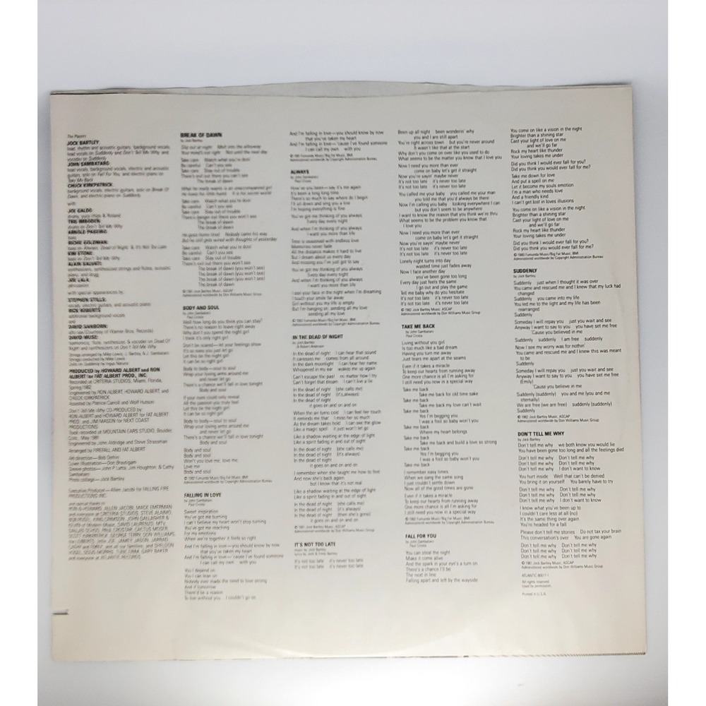 Firefall "Break Of Dawn"‎ Vinyl Record - Picture 7 of 7